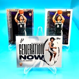 🔥Dylan Harper Rookie Lot! 🔥Generation Now + Silver Shimmer Sparkle! 😮